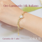 Pulsera Atenea - Laminada en Oro Italiano 14k