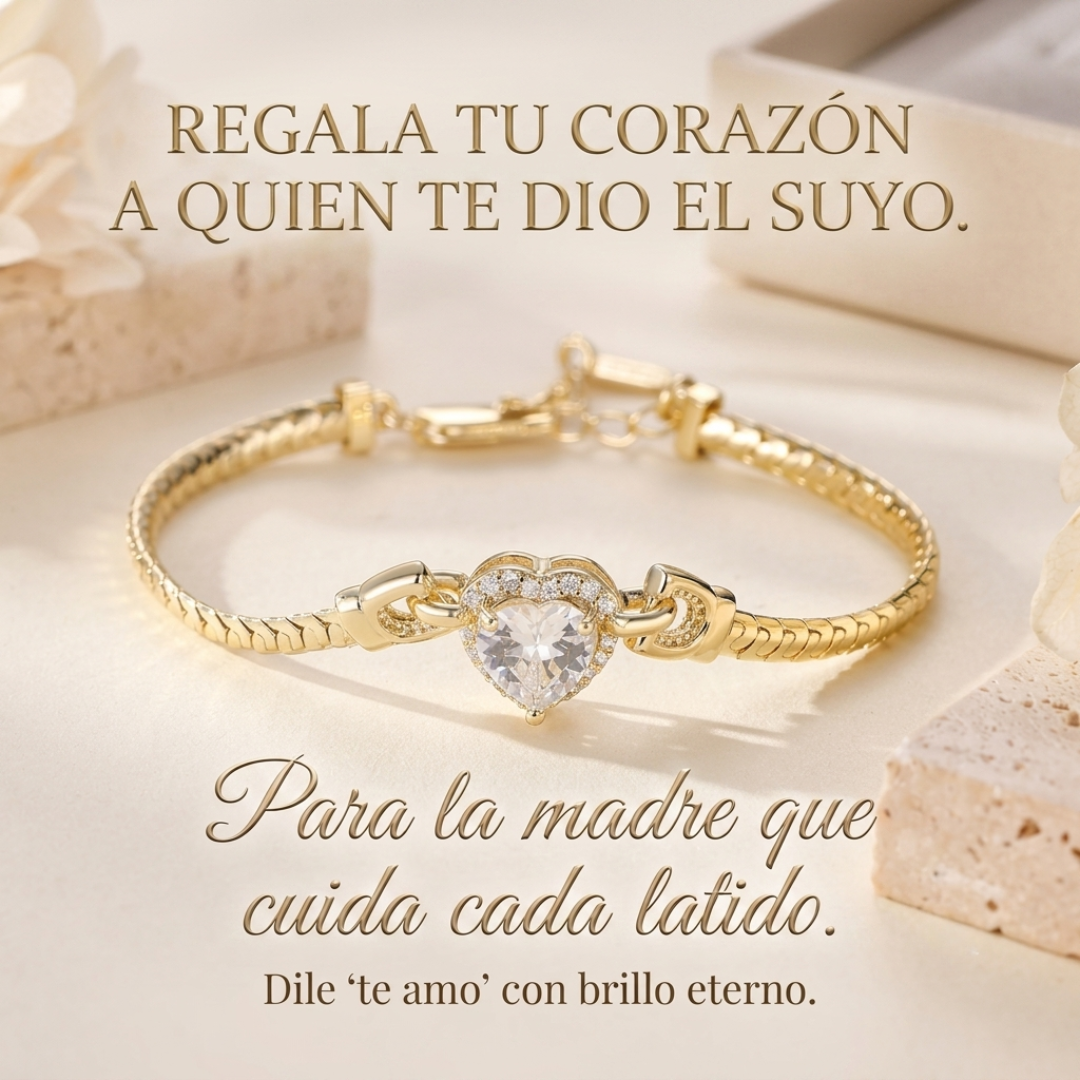Pulsera Amor de MAMÁ - Oro Laminado 14k